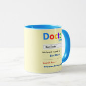 Funny Custom Best Doctor Geschenkidee Tasse (VorderseiteRechts)