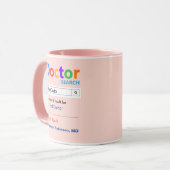 Funny Custom Best Doctor Geschenkidee Tasse (Vorderseite Links)