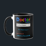 Funny Custom Best Doctor Plastic Chirurg Tasse<br><div class="desc">Passen Sie diese lustige, maßgeschneiderte Tasse des besten plastischen Chirurgen Geschenke, um ein Geschenk, das sie Liebe. Großartiges Geschenk für Ärzte. RX Tasse - Genau das, was Dr. bestellt hat!</div>
