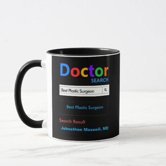 Funny Custom Best Doctor Plastic Chirurg Tasse (Links)