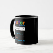 Funny Custom Best Doctor Plastic Chirurg Tasse (Vorderseite Links)