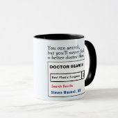 Funny Custom Best Doctor Plastic Chirurg Tasse (VorderseiteRechts)