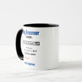 Funny Custom Best Dog Groomer Tasse (Vorderseite Links)