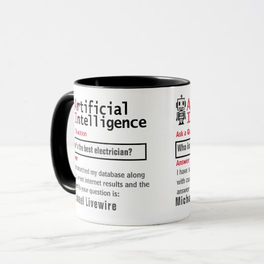 Funny Custom Best Electrical Tasse (Vorderseite Links)