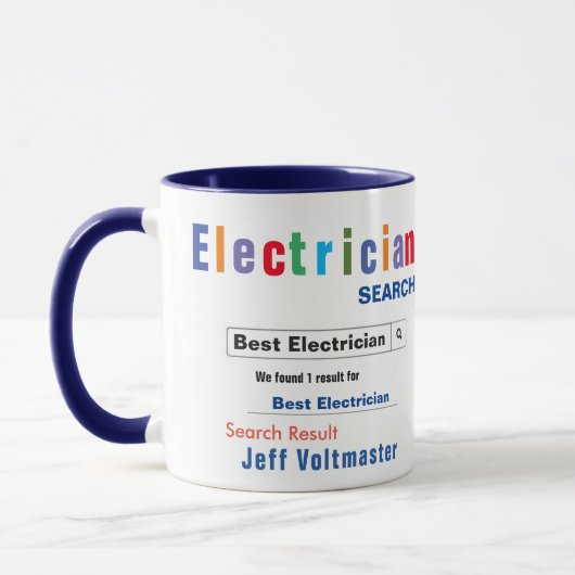 Funny Custom Best Electrician Tasse (Links)