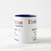 Funny Custom Best Electrician Tasse (Zentrum)