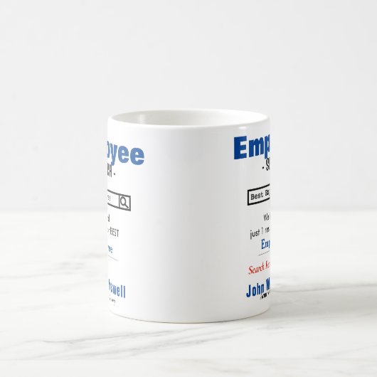 Funny Custom Best Employee Tasse (Mittel)