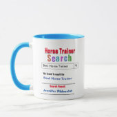 Funny Custom Best Horse Trainer Geschenk Tasse (Links)