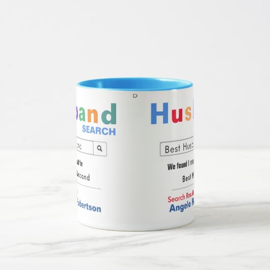 Funny Custom Best Husband Search Tasse (Zentrum)