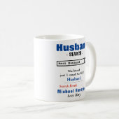 Funny Custom Best Husband Tasse (VorderseiteRechts)