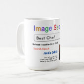 Funny Custom Best Koch Suche Geschenk Tasse (Vorderseite Links)