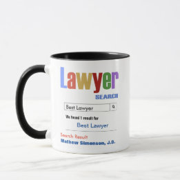 Funny Custom Best Lawyer Geschenk Tasse