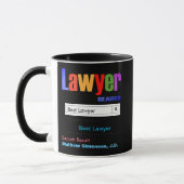 Funny Custom Best Lawyer Geschenk Tasse (Links)