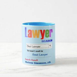 Funny Custom Best Lawyer Geschenk Tasse