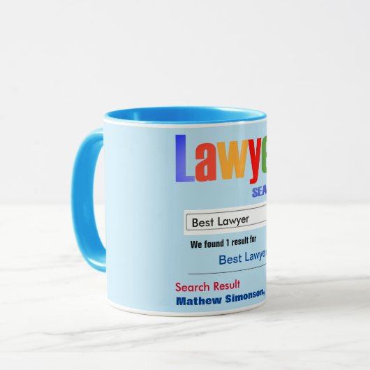 Funny Custom Best Lawyer Geschenk Tasse (Vorderseite Links)