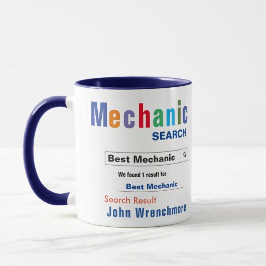 Funny Custom Best Mechanic Tasse (Links)