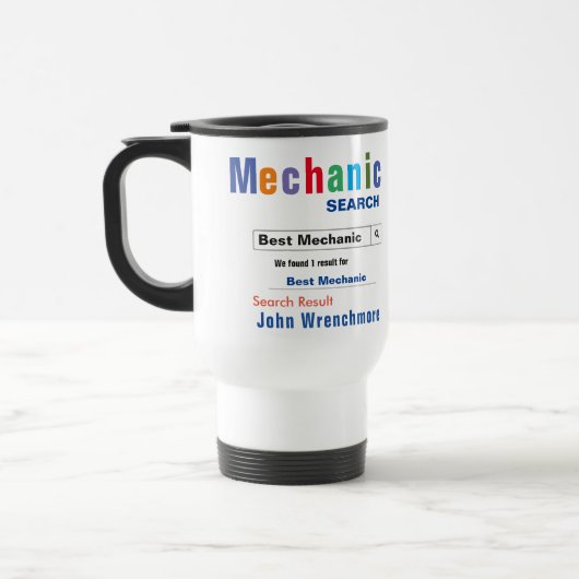 Funny Custom Best Mechanic Tasse (Links)