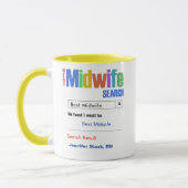Funny Custom Best Midfrau Geschenk Tasse (Links)
