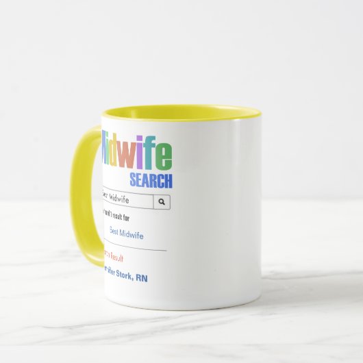 Funny Custom Best Midfrau Geschenk Tasse (Vorderseite Links)