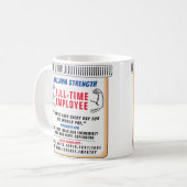 Funny Custom Best Mitarbeiter Geschenk Kaffee Tass Kaffeetasse (Vorderseite Links)
