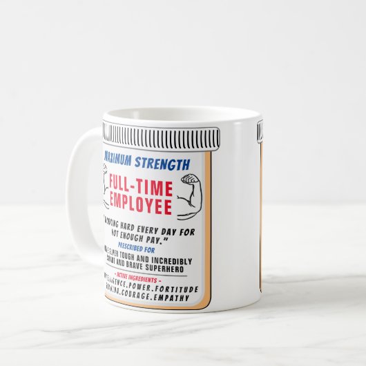 Funny Custom Best Mitarbeiter Geschenk Kaffee Tass Kaffeetasse (Vorderseite Links)