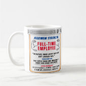 Funny Custom Best Mitarbeiter Geschenk Kaffee Tass Kaffeetasse (Links)