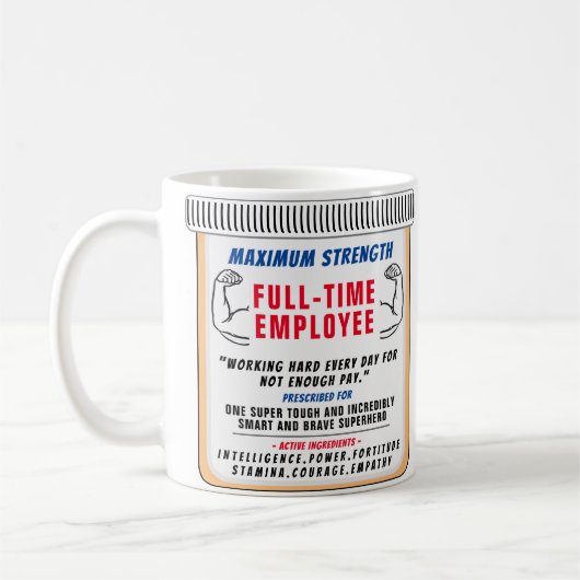 Funny Custom Best Mitarbeiter Geschenk Kaffee Tass Kaffeetasse (Links)