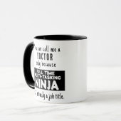 Funny Custom Best Ninja Doctor Gift Tasse (Vorderseite Links)