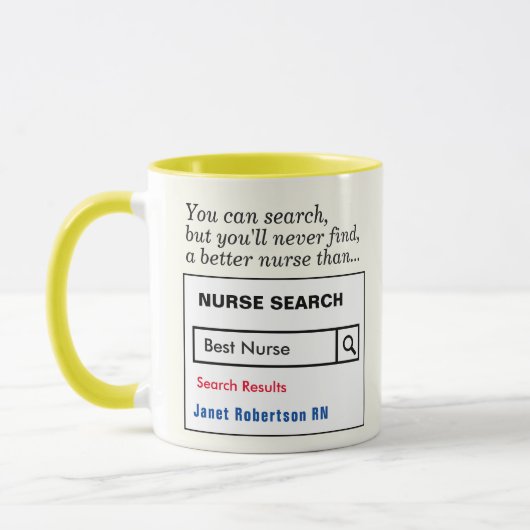 Funny Custom Best Nurse Geschenk Tasse (Links)