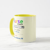 Funny Custom Best Nurse Geschenk Tasse (Vorderseite Links)