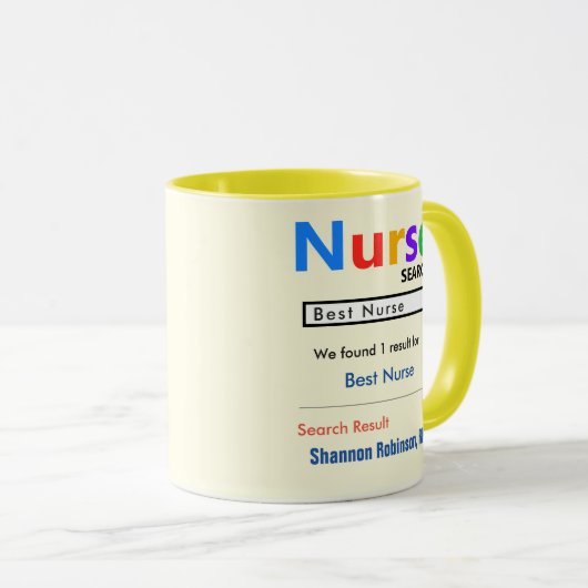 Funny Custom Best Nurse Geschenk Tasse (VorderseiteRechts)