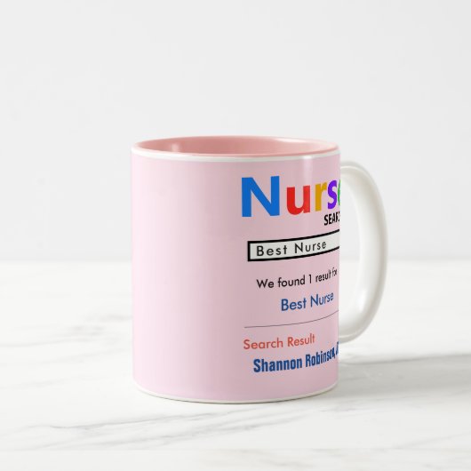 Funny Custom Best Nurse Geschenk Tasse (VorderseiteRechts)