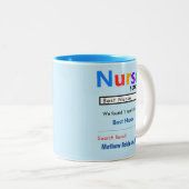 Funny Custom Best Nurse Geschenk Tasse (VorderseiteRechts)
