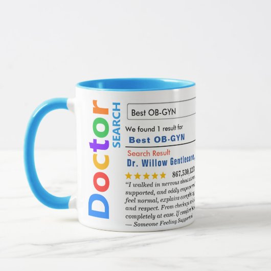 Funny Custom Best OBGYN Specialist Tasse (Links)