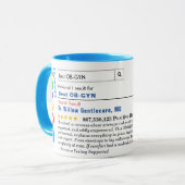 Funny Custom Best OBGYN Specialist Tasse (Vorderseite Links)