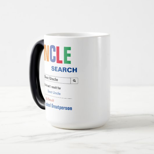 Funny Custom Best Oncle Geschenk Verwandlungstasse (Vorderseite Links)