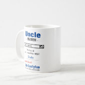 Funny Custom Best Onkel Tasse (Vorderseite Links)