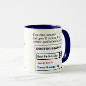 Funny Custom Best Pediatrician Geschenk Tasse (VorderseiteRechts)