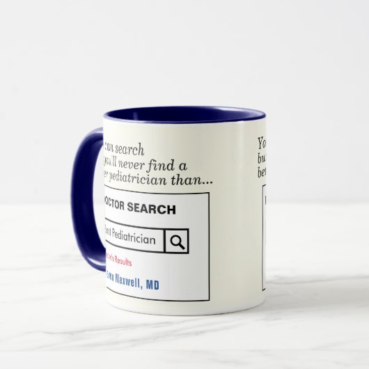 Funny Custom Best Pediatrician Geschenk Tasse (Vorderseite Links)