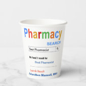 Funny Custom Best Pharmaceuticals Geschenk Pappbecher (Rückseite)