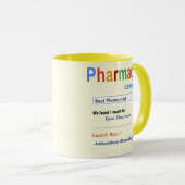 Funny Custom Best Pharmaceuticals Gift Tasse (VorderseiteRechts)