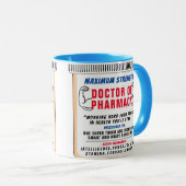 Funny Custom Best Pharmaceuticals Gift Tasse (VorderseiteRechts)