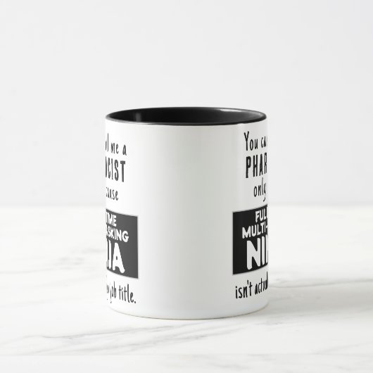 Funny Custom Best Pharmaceuticals Ninja Tasse (Zentrum)