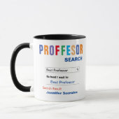 Funny Custom Best Professor Geschenk Tasse (Links)