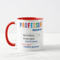 Funny Custom Best Professor Geschenk Tasse