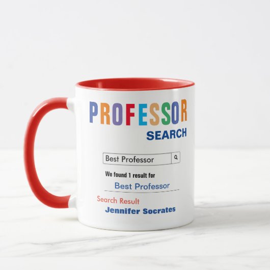 Funny Custom Best Professor Geschenk Tasse (Links)
