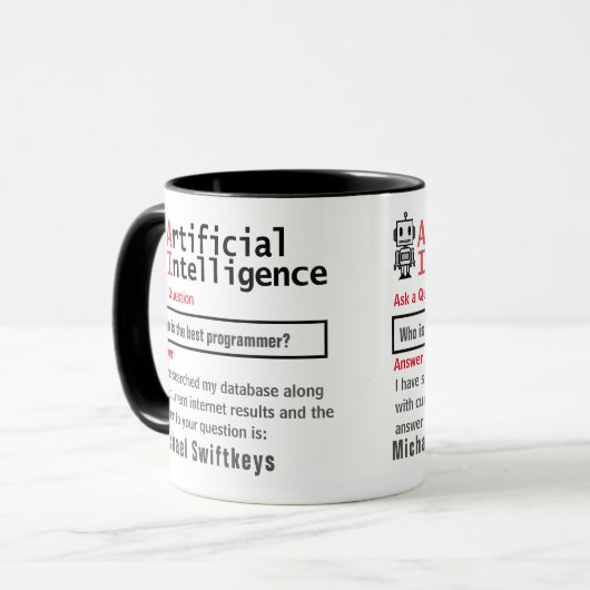 Funny Custom Best Programmer Tasse (Vorderseite Links)