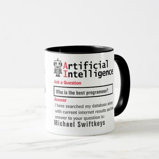 Funny Custom Best Programmer Tasse (VorderseiteRechts)