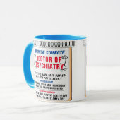 Funny Custom Best Psychiatrist Geschenke Tasse (Vorderseite Links)