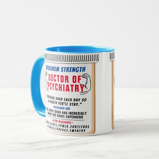 Funny Custom Best Psychiatrist Geschenke Tasse (Vorderseite Links)